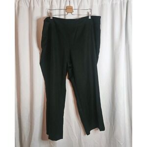 Avenue Tummy Control Pull On  Womens Sz 24P Black Dress Pants Slacks Stretch NEW